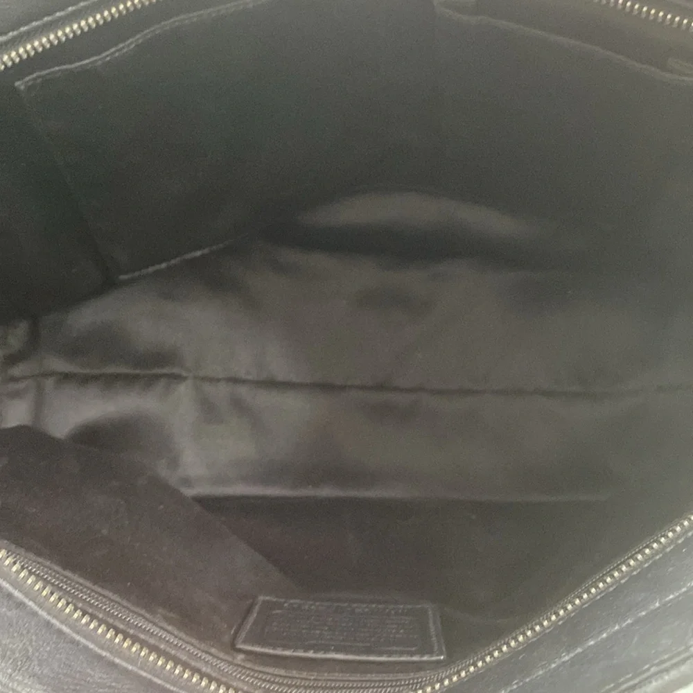 COACH Taylor Leather Alexis Carryall Shoulder Bag Purse in Black F25205